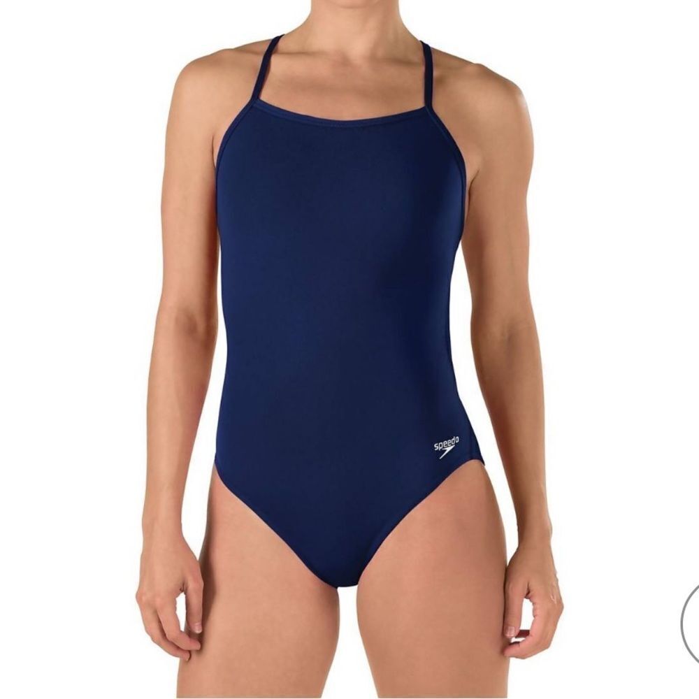 Speedo The One Back One Piece Female NAVY Training Swimsuit 6/32‎ NWT IN PKG